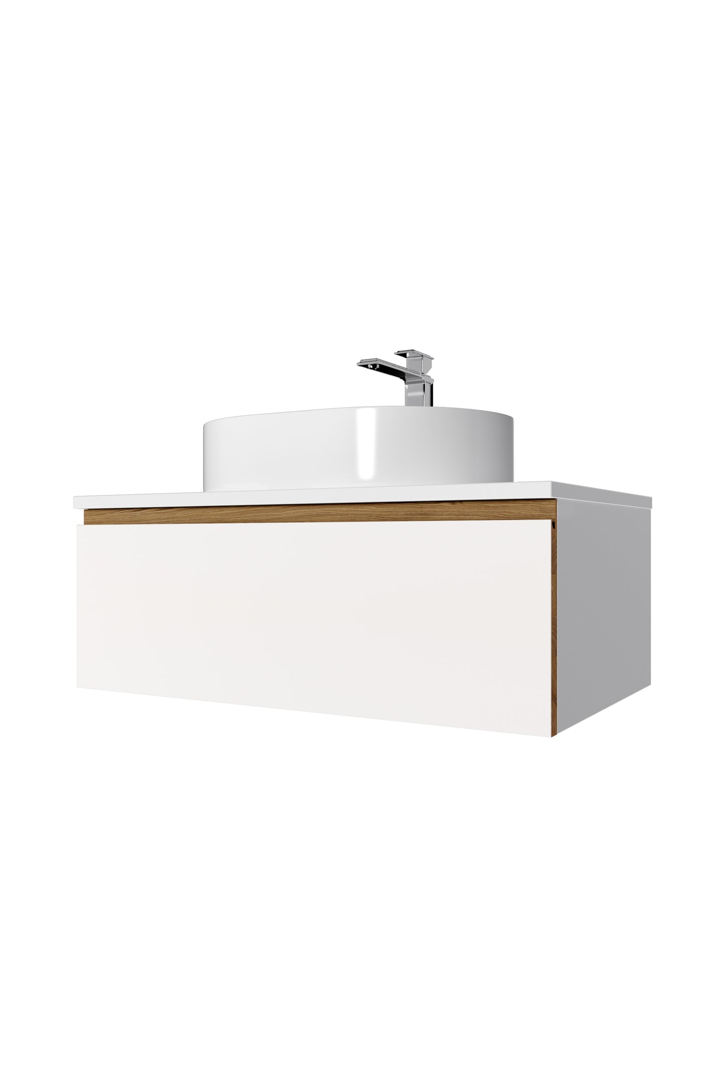 White Oak with Fenix NTM - 1 Drawer Front for Godmorgon