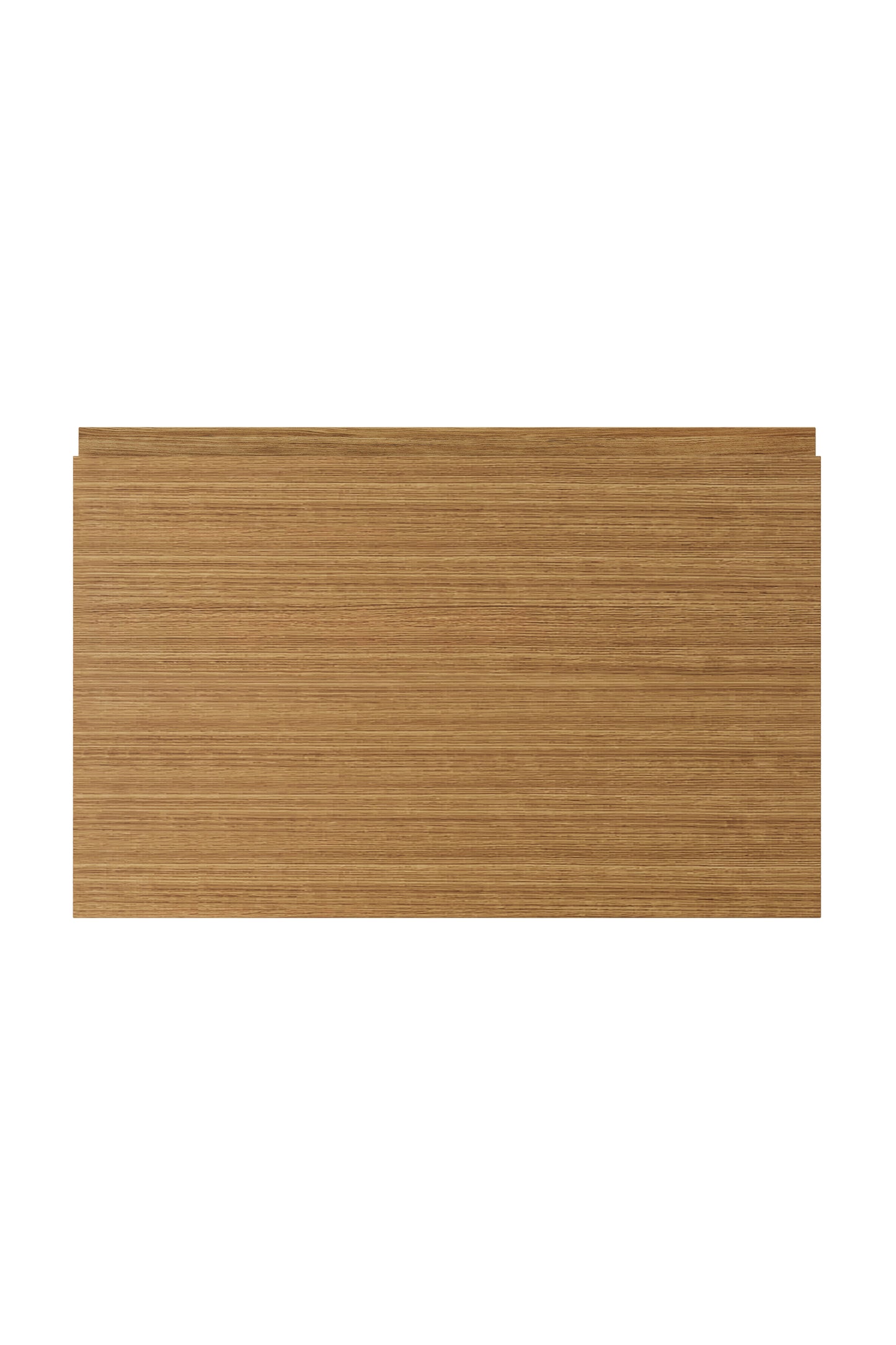 integrated handle kitchen drawer front white oak