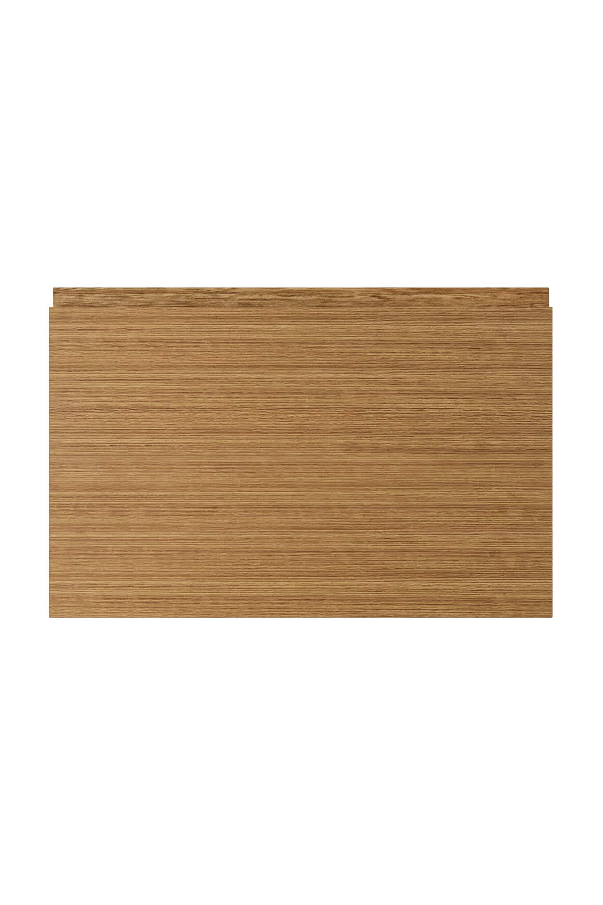 integrated handle kitchen drawer front white oak