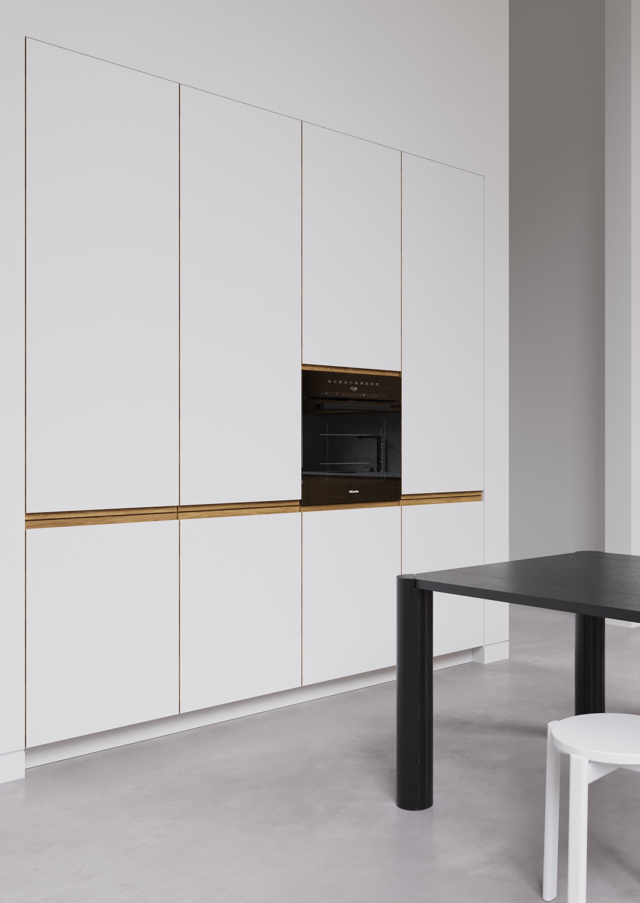 White Kitchen Cabinets | Flat Premium Kitchen Doors - Beyond Kitchen Inc.