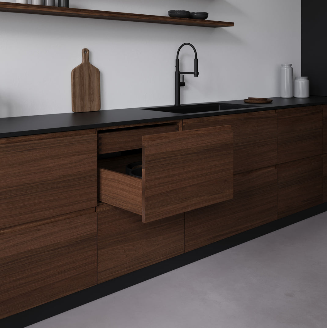 Walnut Kitchen Cabinets | Premium Materials & Best Quality - Beyond ...