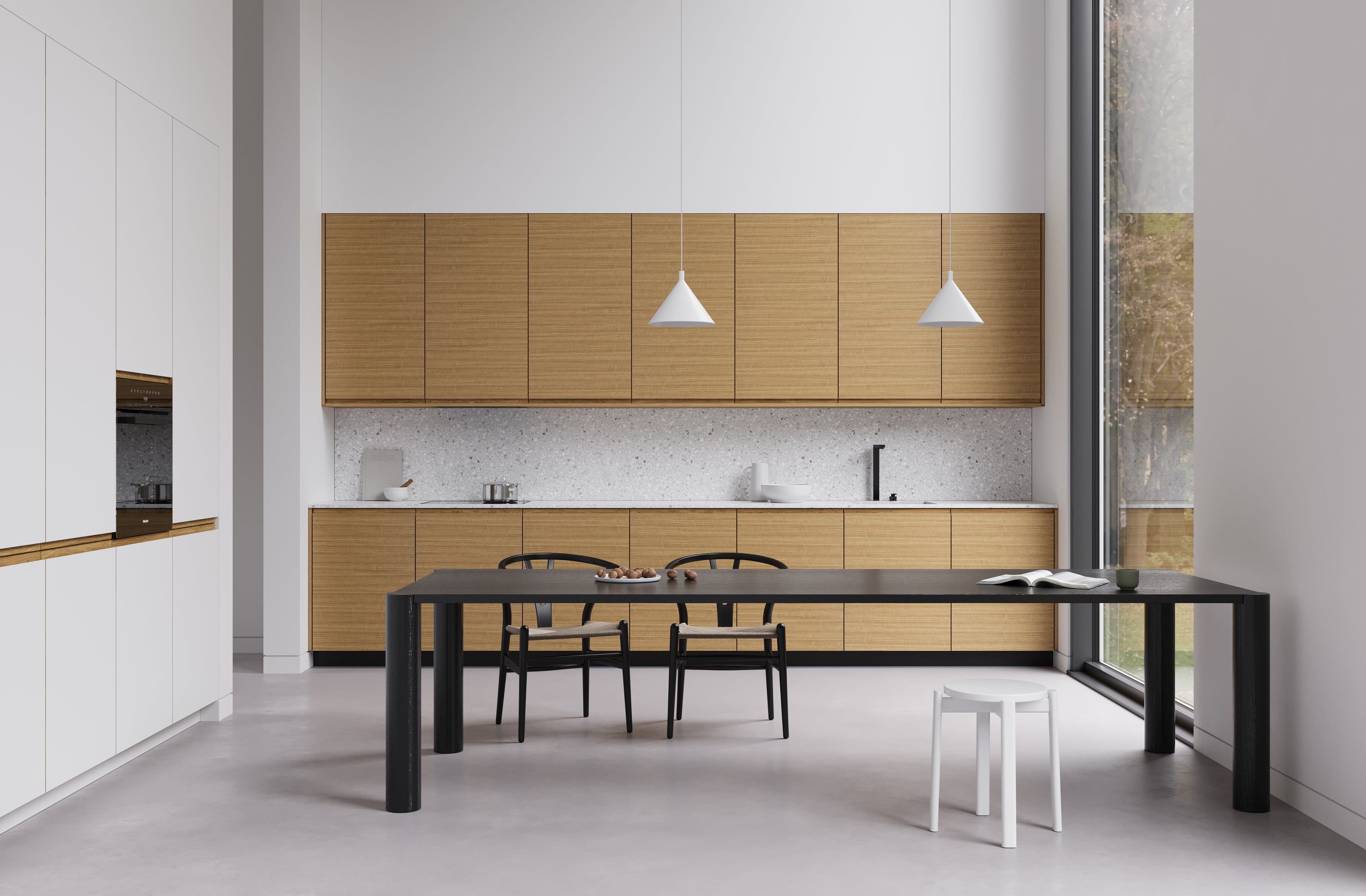 White Oak Premium Kitchen Cabinets - Beyond Kitchen Inc.