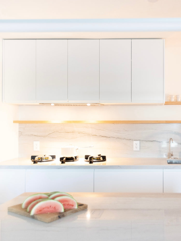Ultra-Modern Matte White Kitchen in San Francisco Bay Area Home ...